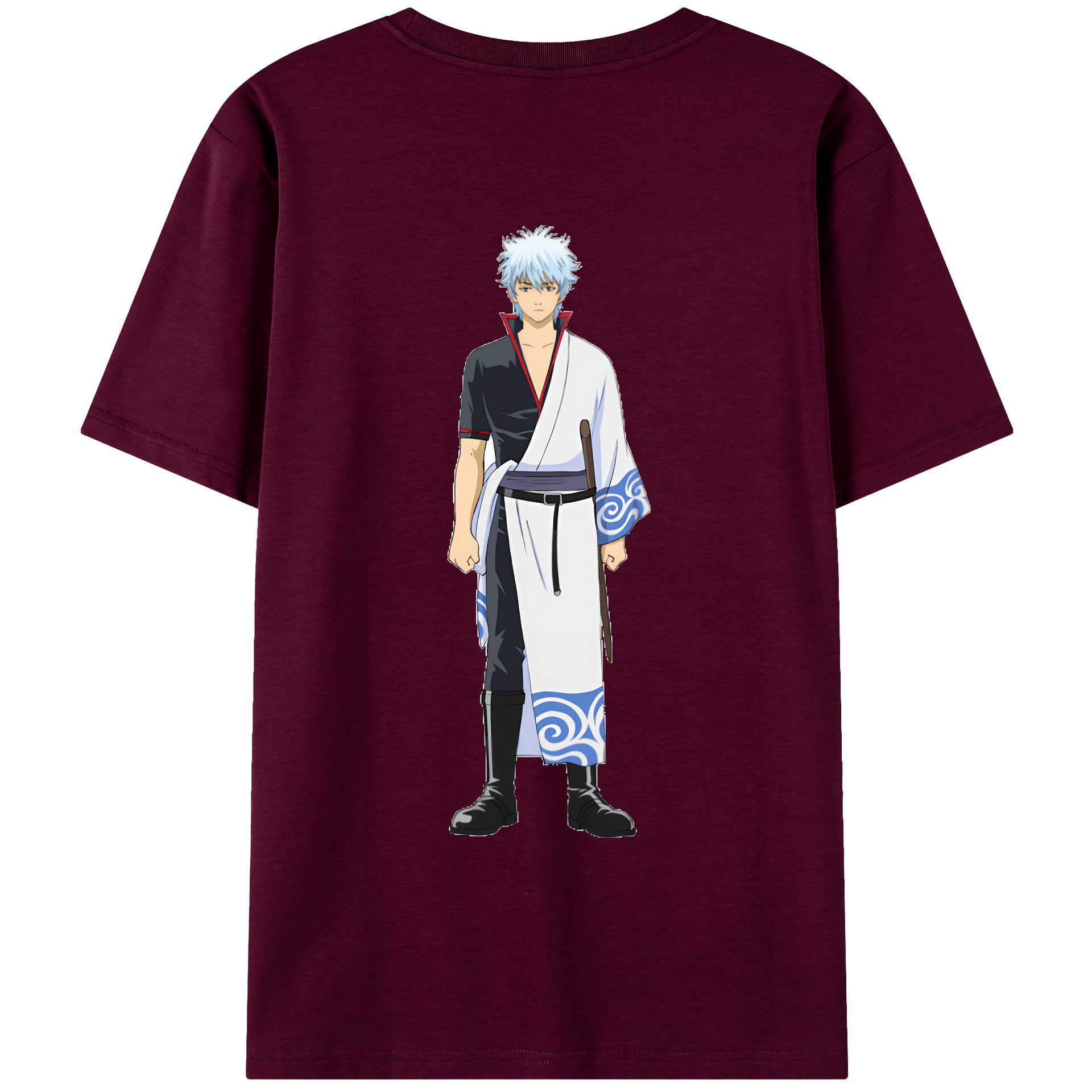 （画像用） ぎんたま 坂田銀時（さかたぎんとき） 神楽 志村新八（しむら しんぱち） GINTAMA Sakata Gintoki Kagura Shimura Shinpachi レディース半袖Tシャツ(バックプリント)